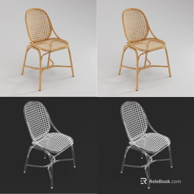 Woven Design Leisure Chair With Metal Frame And Multiple Color Options For Home Decor 3d model 