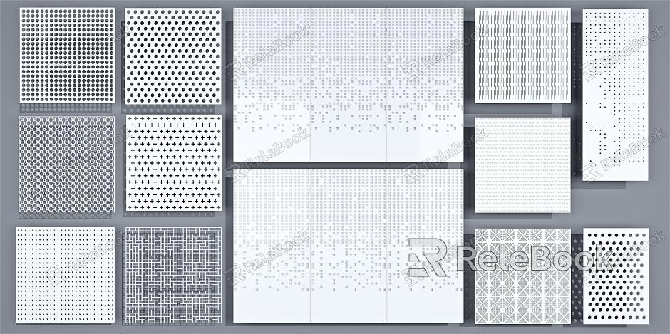 Punched aluminum plate model