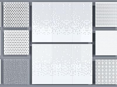 Punched aluminum plate model