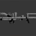 Industrial Equipment Metal Pipe System With Multiple Connectors And Industrial Fittings
