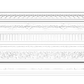 Various Decorative Gypsum Cornice Designs With Intricate Patterns And Styles 3d model