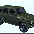 Green Four Door Off Road Car With Rugged Design And Black Tires