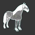 Brown Horse With White Mane Tail And White Legs Standing Pose