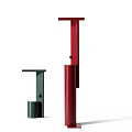 Modern Red And Green Floor Lamps With Minimalist Design And Vertical Structure