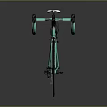 Teal BISSON Road Bike With White Seat And Black Handlebars Modern Design