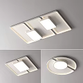 Modern Minimalist Ceiling Light Design With Square And Round Shapes For Home Interior 3d model