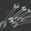 Wrench Hardware Tools 3d model