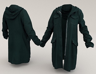 Windbreaker Robe 3d model