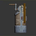 Three Decorative Ornamental Items With Intricate Patterns And Gemstone Accents