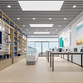 Modern 5G Digital Retail Store With Attractive Facade And Complete Smartphone Product Display Design