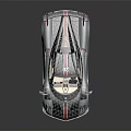 Pagani Huayra Supercar Gray With Red Stripes Carbon Fiber Sleek Design Rear Wing Sporty Wheels