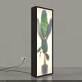 Vertical Glass Public Facility With Illuminated Plant Leaves And Power Connection Design