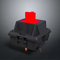 Daily Life Product Black Base Red Top Button Switch Design Feature