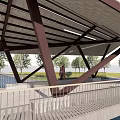 Wind and Rain Bridge Landscape Bridge 3d model
