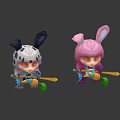 Modern game character Timo game character 3d model