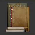 Vintage Books as Daily Living Essentials with Various Color Covers Stacked and One Lying