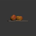 Fresh Pumpkins On Wooden Cutting Board With Wooden Handle Knife Against Dark Background