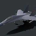 Modern Fighter Su 30MKK Multi-Purpose Fighter Jet Aircraft 3d model