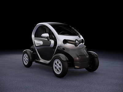 Hyundai electric car Renault two-door electric car 3d model