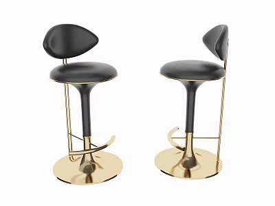 Modern Bar Chair Combination 3d model