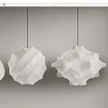 And paper chandelier combination 3d model