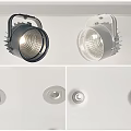 Modern Downlights And Spotlights With Black White Design For Home Ceiling Lighting