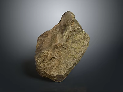 Natural Raw Stone Material With Rustic Textured Surface For Decorative Projects 3d model