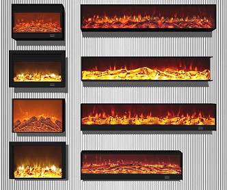 Modern Fireplace 3d model