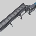 Fruit conveyor belt Fruit sorting machine 3d model