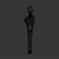 Modern Tactical Rifle With Scope Detachable Magazine And Gray Black Body
