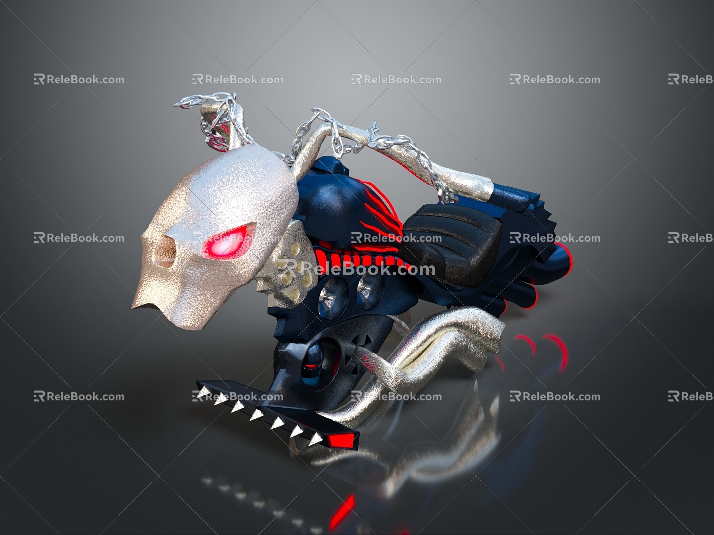 Self-made motorcycle two-wheeled motorcycle off-road motorcycle road race motorcycle motor vehicle 3d model