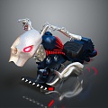 Self-made motorcycle two-wheeled motorcycle off-road motorcycle road race motorcycle motor vehicle 3d model