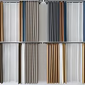 Modern Home Decor Curtains With Grey Brown Blue And Beige Colors For Interior Design