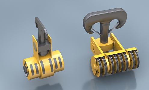 Hook pulley sling 3d model