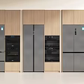 Refrigerator Oven Direct Drinking Machine Integrated Embedded Refrigerator Dishwasher 3d model