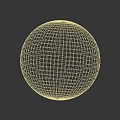 Textured Gray Wall With Smooth Gray Sphere In Front Decorative Element
