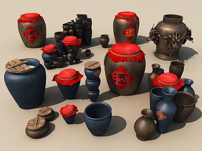 Chinese wine altar 3d model Chinese wine altar 3d model