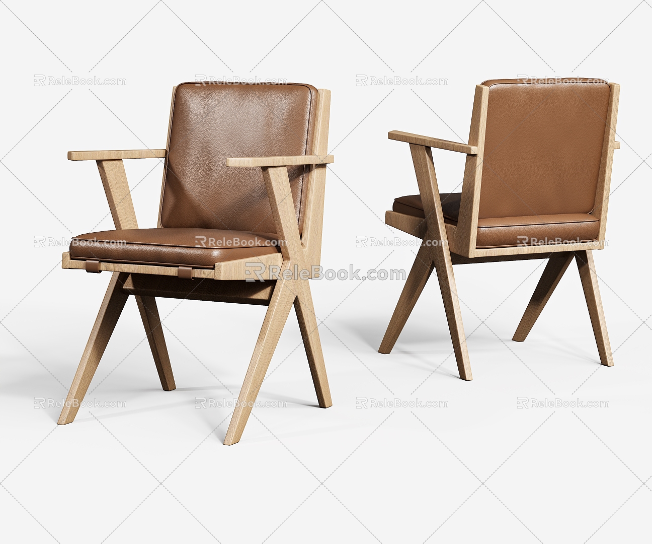 Casual single chair 3d model