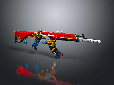 rifle semi-automatic rifle combat rifle battle rifle carbine war rifle attack rifle 3d model