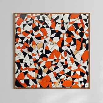 Modern Abstract Painting Oil Painting Art Painting Decorative Painting Hanging Painting Landscape Painting 3d model