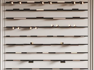 Modern Downlights and Spotlights with Various Designs for Home Lighting Solutions 3d model
