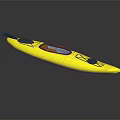 Yellow Kayak Watercraft With Modern Lightweight Design And Comfortable Seat Features