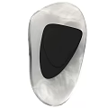 Modern Transparent Wall Light With Black Central Accent And Sleek Design 3d model