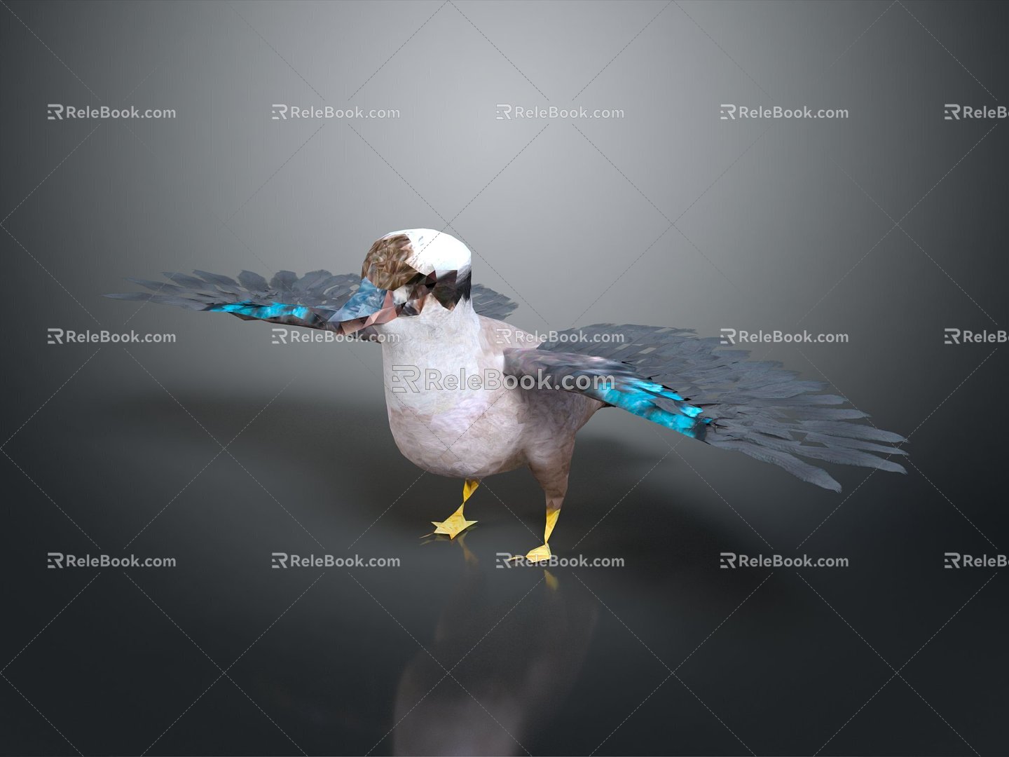 Modern Birds Birds 3d model