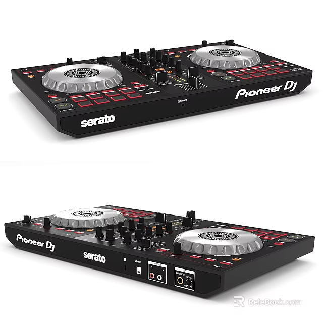 Pioneer DJ Serato DJ Controller With Turntables Control Buttons And Audio Interfaces 3d model 