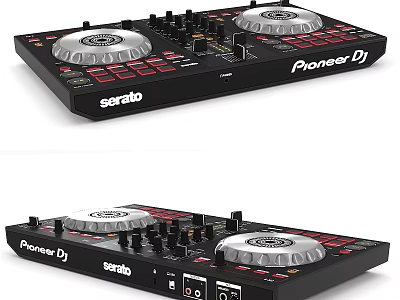 Pioneer DJ Serato DJ Controller With Turntables Control Buttons And Audio Interfaces 3d model