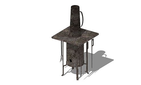 Modern Stove Old Beijing Stove 3d model