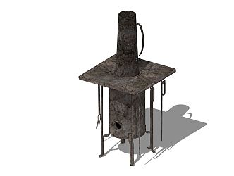 Modern Stove Old Beijing Stove 3d model