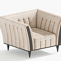 Single sofa single chair leisure chair 3d model