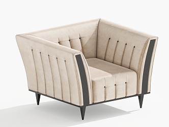 Single sofa single chair leisure chair 3d model